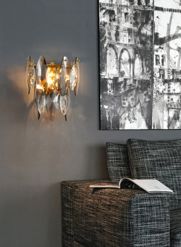 Настенный светильник MT8980-W brass фото 4