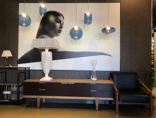 Подвесной светильник Knot A copper/blue фото 3