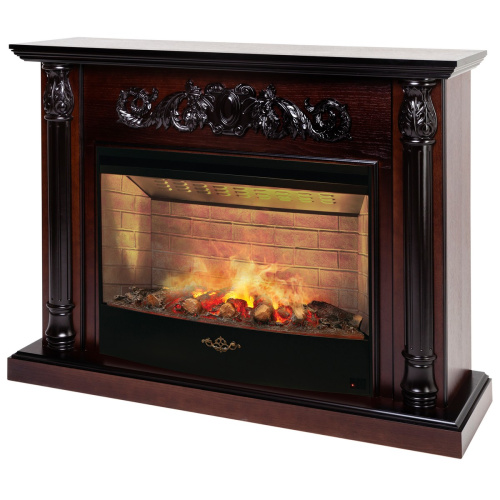Каминокомплект SALFORD/ОЛИВА Античный дуб с очагом Электроочаг FIRESTAR/ФАЕРСТАР 33 фото 2