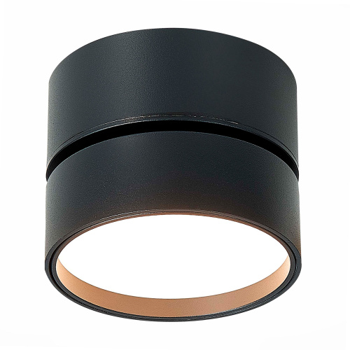 ST651.432.14 Светильник потолочный поворотный Черный LED 1*14W 3000K 1 100Lm Ra>90 120° IP20 D105xH8 Накладные светильники фото 3
