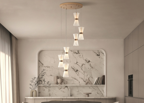 Подвесной светильник Freya FR5438PL-L6G фото 7