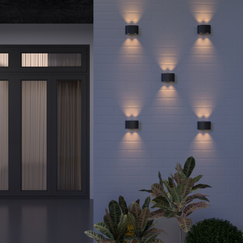 Пылевлагозащищенный светодиодный светильник Twinky Double чёрный IP54 1555 TECHNO LED фото 2