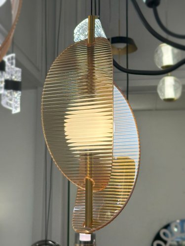 Подвесной светильник MD24030035-1A brass/amber фото 2