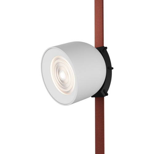 DK5640-WH+BK Поворотный светильник для трека-ремня Belty Smart, серия Spot, со светодиодом, D100*H107мм, 48V DC, 12W, RA90, 38°, 2700-6000K, IP20, белый с черным, алюминий фото 5