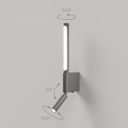 Светильник настенный светодиодный Sarca LED графит 4000К 40111/LED графит фото 2