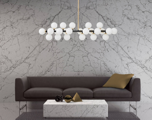 Подвесной светильник Lumina Deco Marsiada LDP 6033-24 BK+GD фото 3