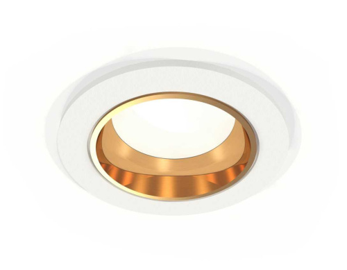 Комплект встраиваемого светильника Ambrella light Techno Spot XC6512004 SWH/PYG белый песок/золото желтое полированное (C6512, N6113)