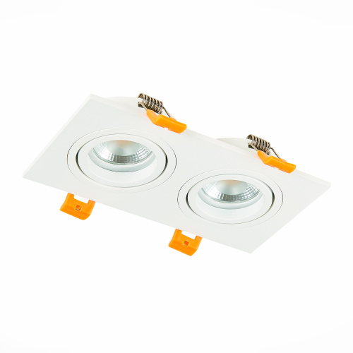 ST251.508.02 Св-к встр. Белый GU10 2*50W  IP20 L170xW92xH27 220V Без ламп Встраиваемые светильники фото 5