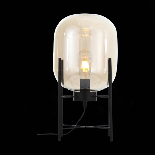 SL1050.505.01 Прикроватная лампа ST-Luce Черный/Коньячный E27 1*40W (из 2-х коробок) BURASCA фото 5