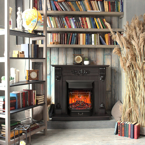 Каминокомплект OTTAWA/ПРАГА Венге с очагом Электроочаг MAJESTIC LUX/МАДЖЕСТИК фото 3