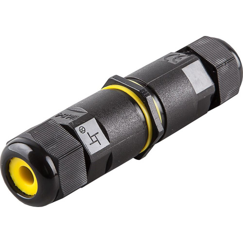 Соединитель-коннектор для проводов LD519, 3-контактный, водонепроницаемый, черный фото 3