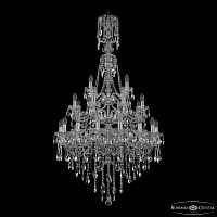 Люстра хрустальная 1415/16+8+4/300/XL-155/3d Ni Bohemia Ivele Crystal (Богемия Ивеле Кристалл)