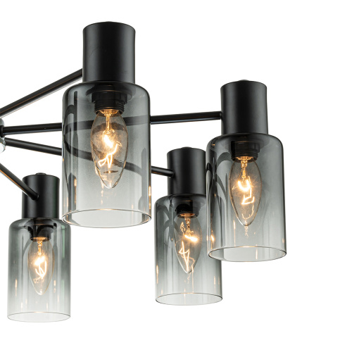 Светильник на штанге Escada 2120/8P E14*40W Black фото 3