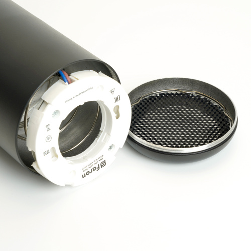 Светильник потолочный Feron HL3658 Barrel ECHO levitation  12W, 230V, GX53, чёрный, с  антибликовой сеточкой, на подвесе 1,7 м фото 7