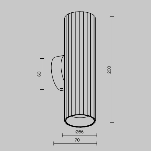 Настенный светильник (бра) Technical C106WL-02-GU10-B фото 9