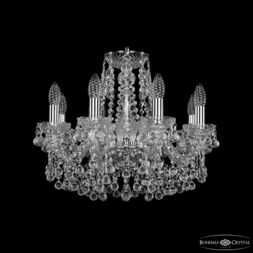 Люстра хрустальная 1409/8/160 Ni Bohemia Ivele Crystal (Богемия Ивеле Кристалл)