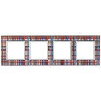 Рамка 4-постовая ЭРА Elegance 14-5104-00 Б0034523