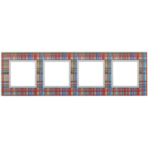 Рамка 4-постовая ЭРА Elegance 14-5104-00 Б0034523