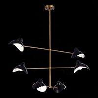 SL1801.303.06 Люстра потолочная ST-Luce Античная бронза/Черный E14 6*60W MINNE