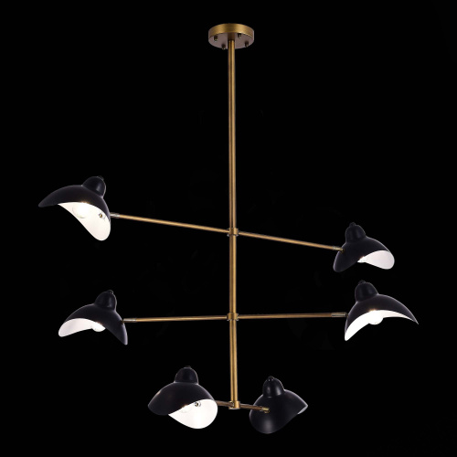 SL1801.303.06 Люстра потолочная ST-Luce Античная бронза/Черный E14 6*60W MINNE