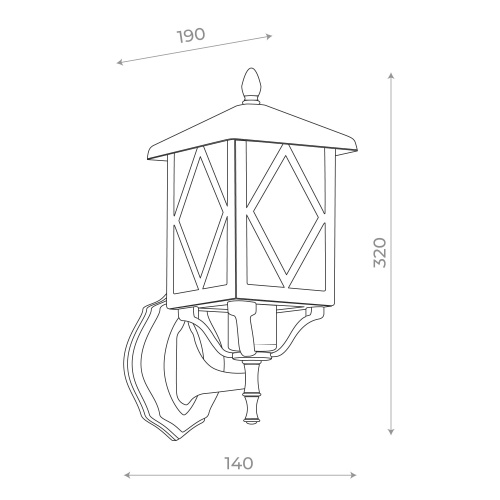 SL084.401.01 Светильник уличный настенный ST-Luce Черный/Черный, Прозрачный E27 1*60W LORNE фото 8