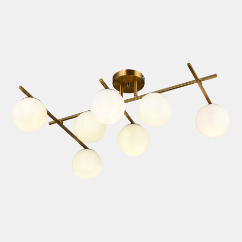 SLE1195-302-07 Светильник потолочный Латунь/Белый E14 7*40W SIERRA фото 6