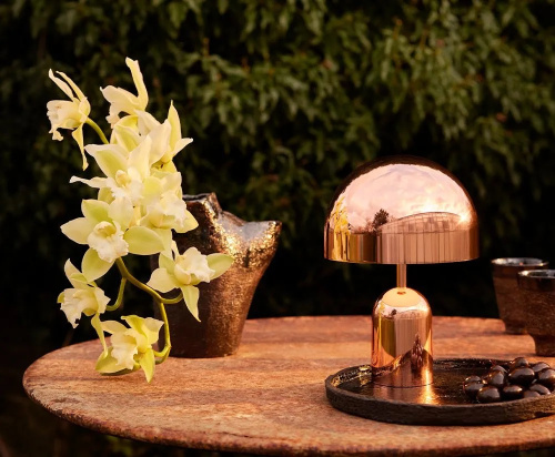 Настольная лампа Bell copper фото 2