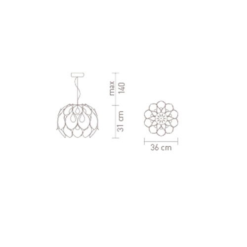 Люстра Flora Small Copper фото 2