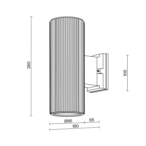 Уличный настенный светильник Outdoor O419WL-02W фото 7