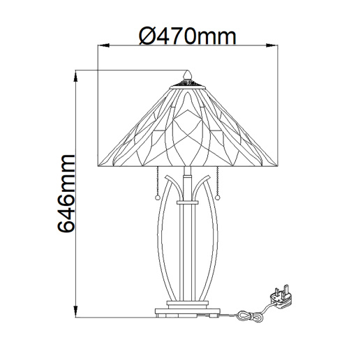 Настольная лампа Quoizel, Арт. QZ-VICTORY-TL фото 5