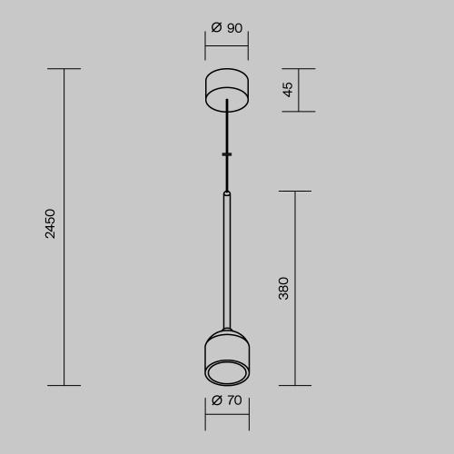 Уличный подвесной светильник Outdoor O491PL-L8B3K фото 4