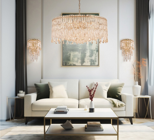 Люстра подвесная The Empress Gold FL1061-22P фото 5 Люстра подвесная The Empress Gold FL1061-22P фото 5