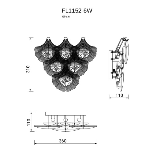 Бра Infinita FL1152-6W фото 2