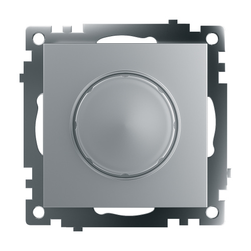 Выключатель диммирующий TRIAC(механизм), STEKKER GLS10-7106-03, 250V, 500W, серия Катрин, серебро фото 2