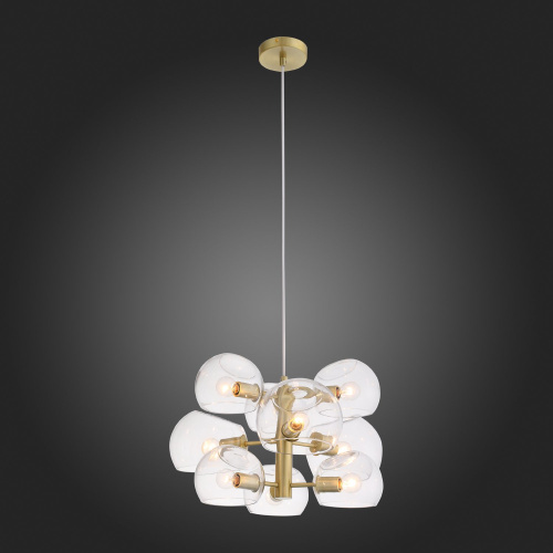 SL434.203.09 Люстра подвесная ST-Luce Латунь/Прозрачный E14 9*40W CALMARE фото 6