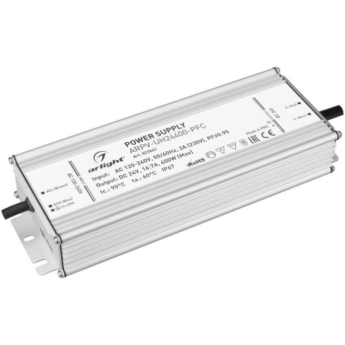 Блок питания Arlight ARPV-UH24400-PFC 24V 400W IP67 16,7A 023641 Блок питания Arlight ARPV-UH24400-PFC 24V 400W IP67 16,7A 023641