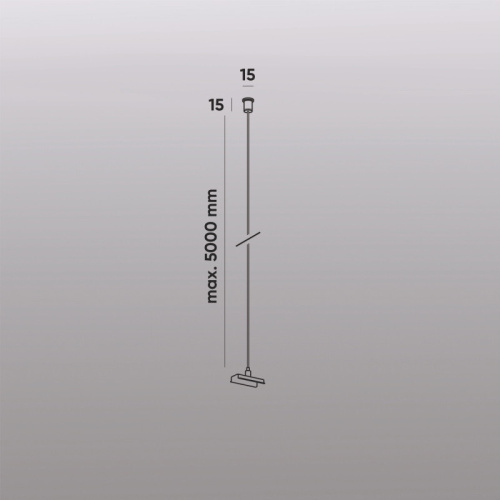 TR2127-WH Механический подвес для трека SMART BASE, IP20, 5м, белый, алюминий фото 3