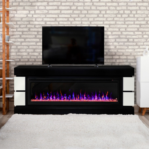 Электрокамин RealFlame Denver 60 BLM черный с очагом Saphir 60 фото 6