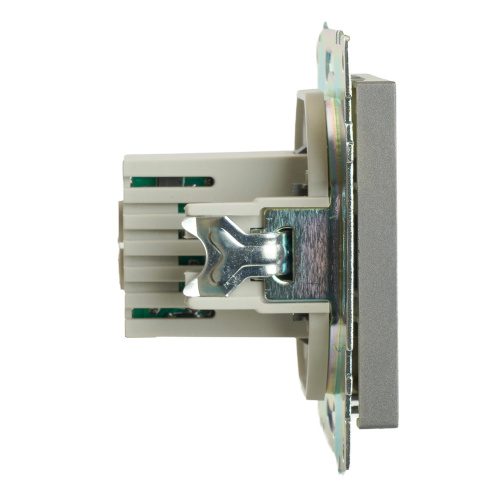 Розетка 2-местная USB (механизм), 250В, 2,1А, серия Катрин, графит, GLS10-7115-06 фото 4