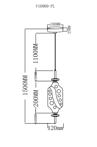 Светильник подвесной светодиодный Moderli V10909-PL Tale фото 9