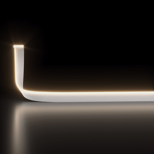 Светодиодный гибкий неон 24 В 10 Вт/м 120 Led/м 2835 IP65, теплый белый 3300K, 5м 24V 10W 120Led 2835 IP65 фото 2
