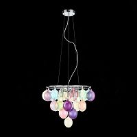SL432.153.05 Светильник подвесной ST-Luce Хром/Разноцветный E27 5*60W SOSPIRO