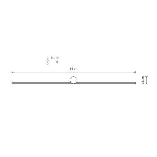 Настенный светильник Nowodvorski Spin Led M Black 10621 фото 3