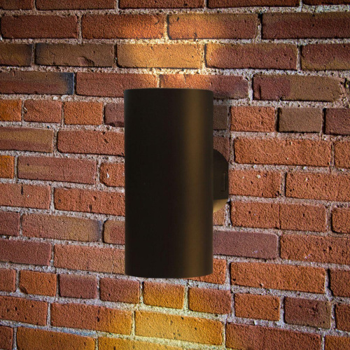 Уличный настенный светодиодный светильник Arte Lamp Alcyone A6109AL-2BK фото 5