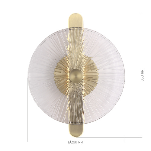 SL6141.301.01 Светильник настенный ST-Luce бронза/прозрачный LED 1*11W 4000K WASI фото 2