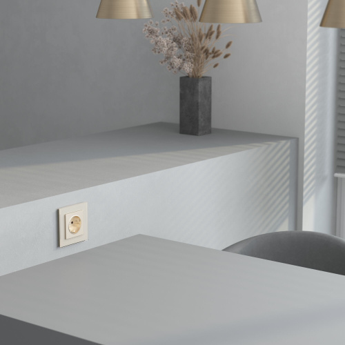 Рамка из стекла на 1 пост Senso шампань soft-touch W0013111 фото 4
