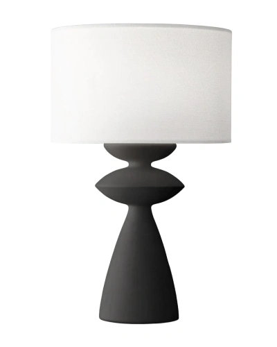 Черная настольная лампа "Анза"