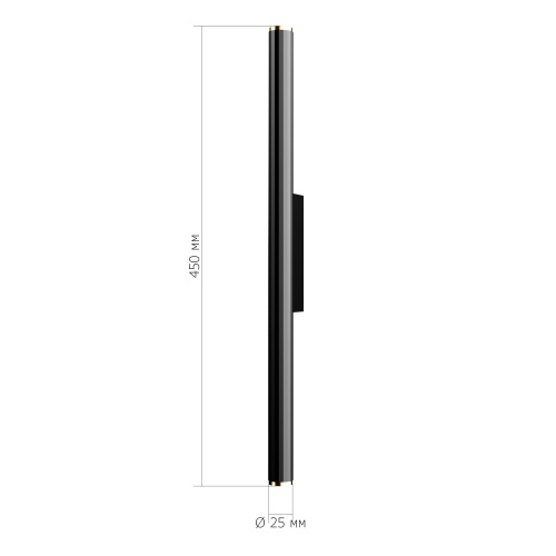 SL6210.401.02 Светильник настенный ST-Luce Черный/Черный, Золотистый LED 2*2,5W 3000K LILT фото 2