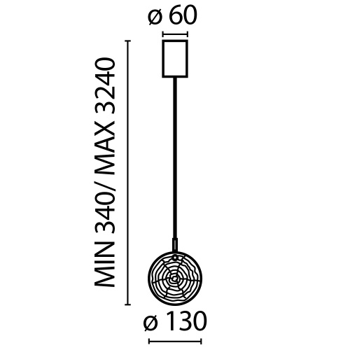 Подвесной светильник Maytoni MOD254PL-01BS фото 3