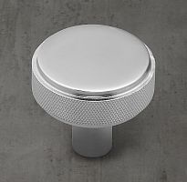 Ручка-кнопка Lambeth Knurled d.3.8 Polished Chrome